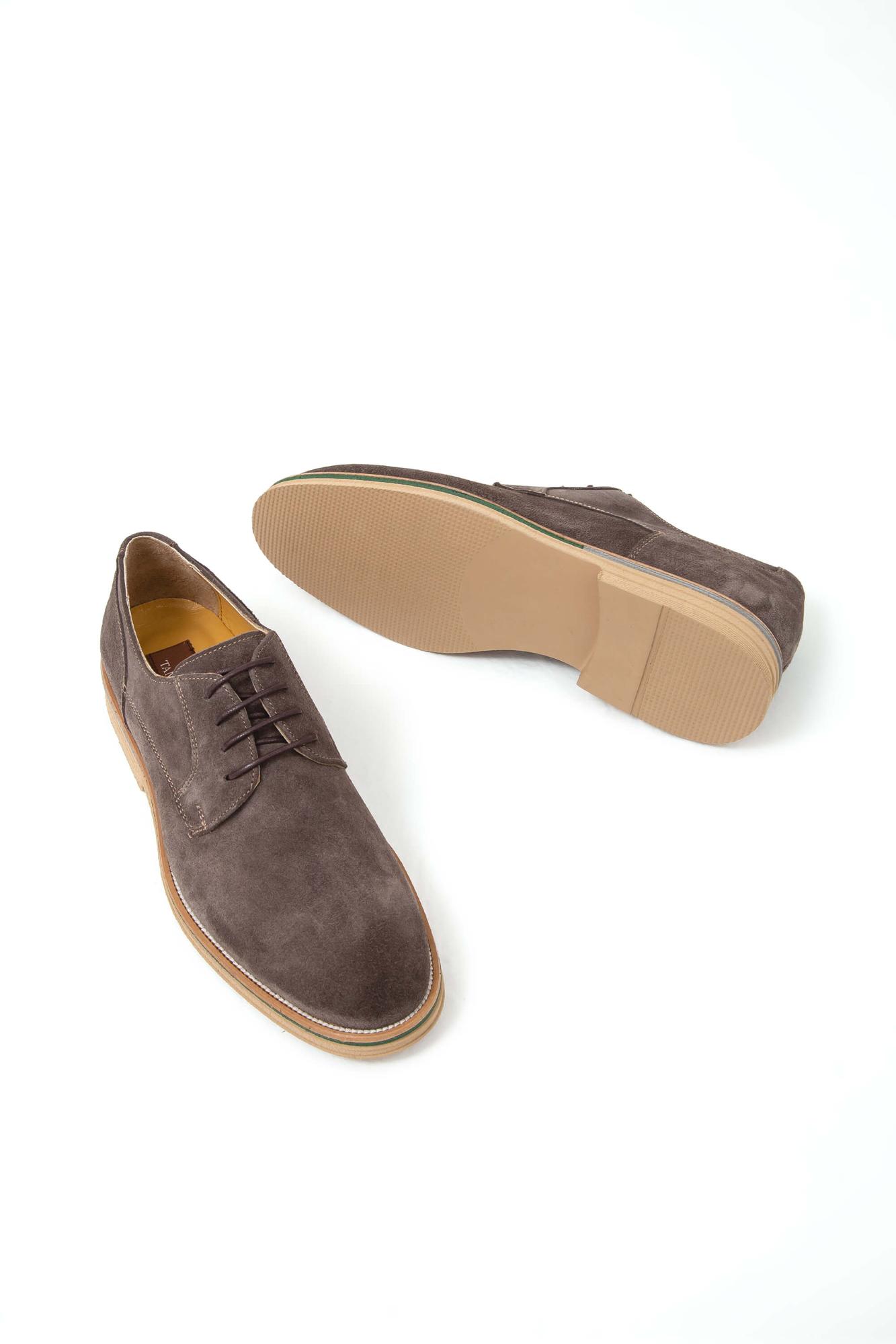 Tamer Tanca Tamer Tanca Erkek Hakiki Deri Gri Casual Ayakkabı | FashFed Gri - 3. görsel