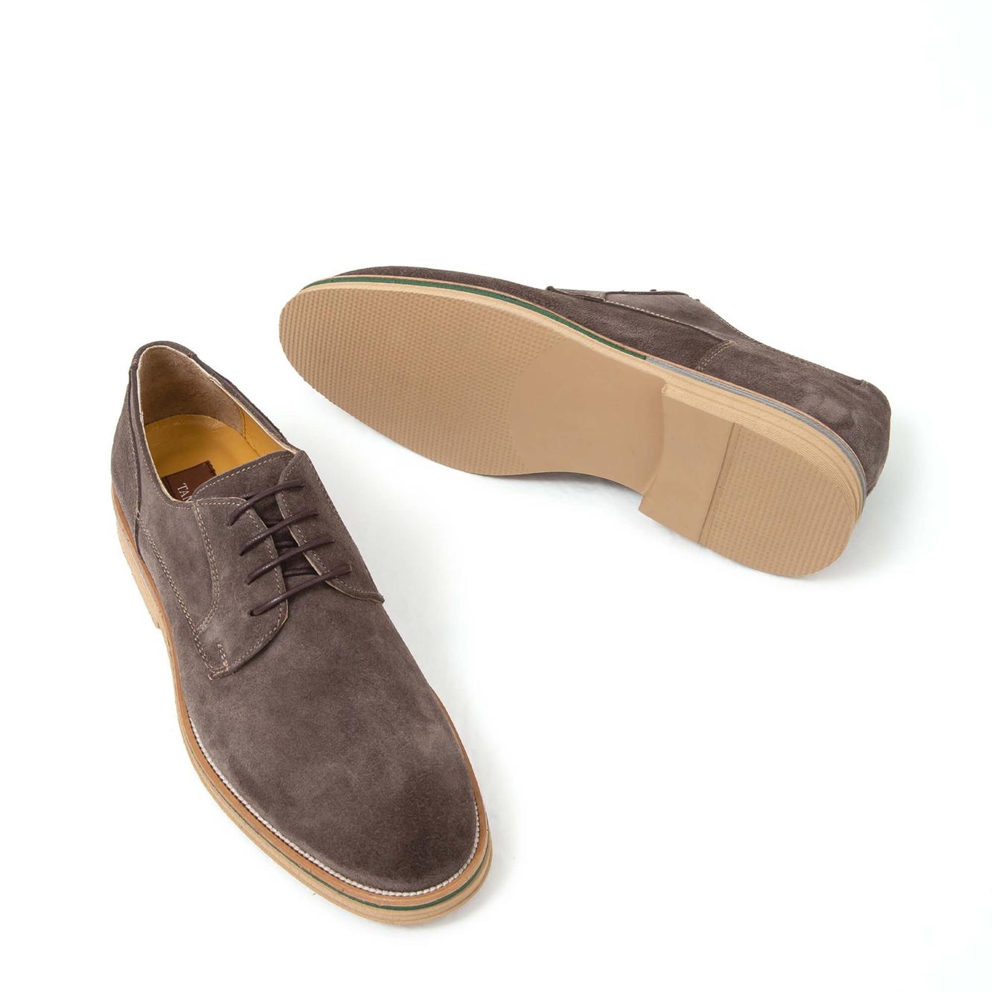 Tamer Tanca Erkek Hakiki Deri Gri Casual Ayakkabı