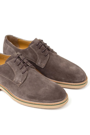  Tamer Tanca Erkek Hakiki Deri Gri Casual Ayakkabı