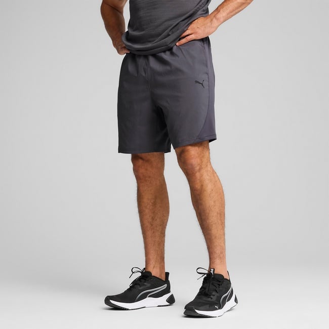  Puma Tad Tech Fabric Mix Erkek Gri Antrenman Şortu