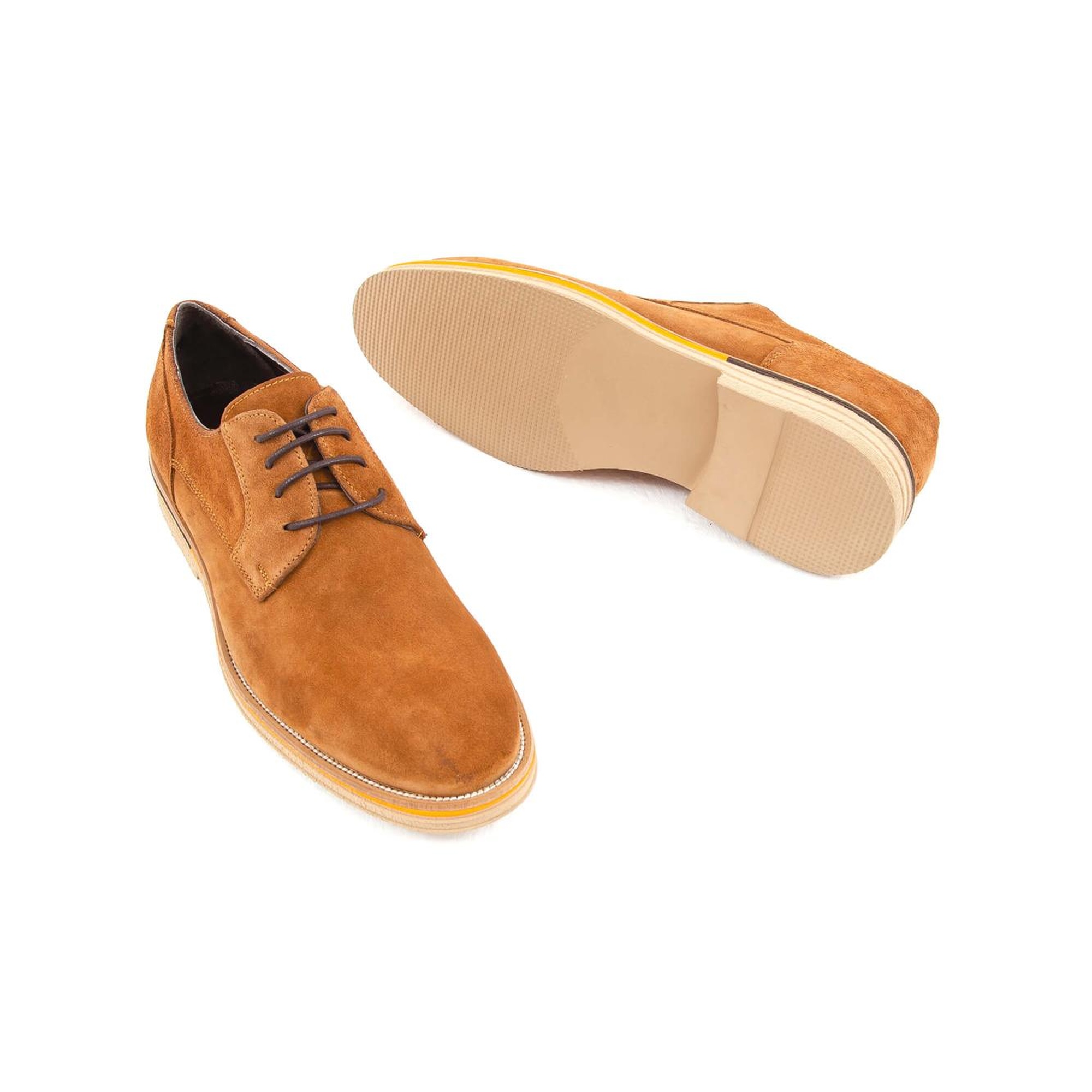 Tamer Tanca Erkek Hakiki Deri Kahverengi Casual Ayakkabı