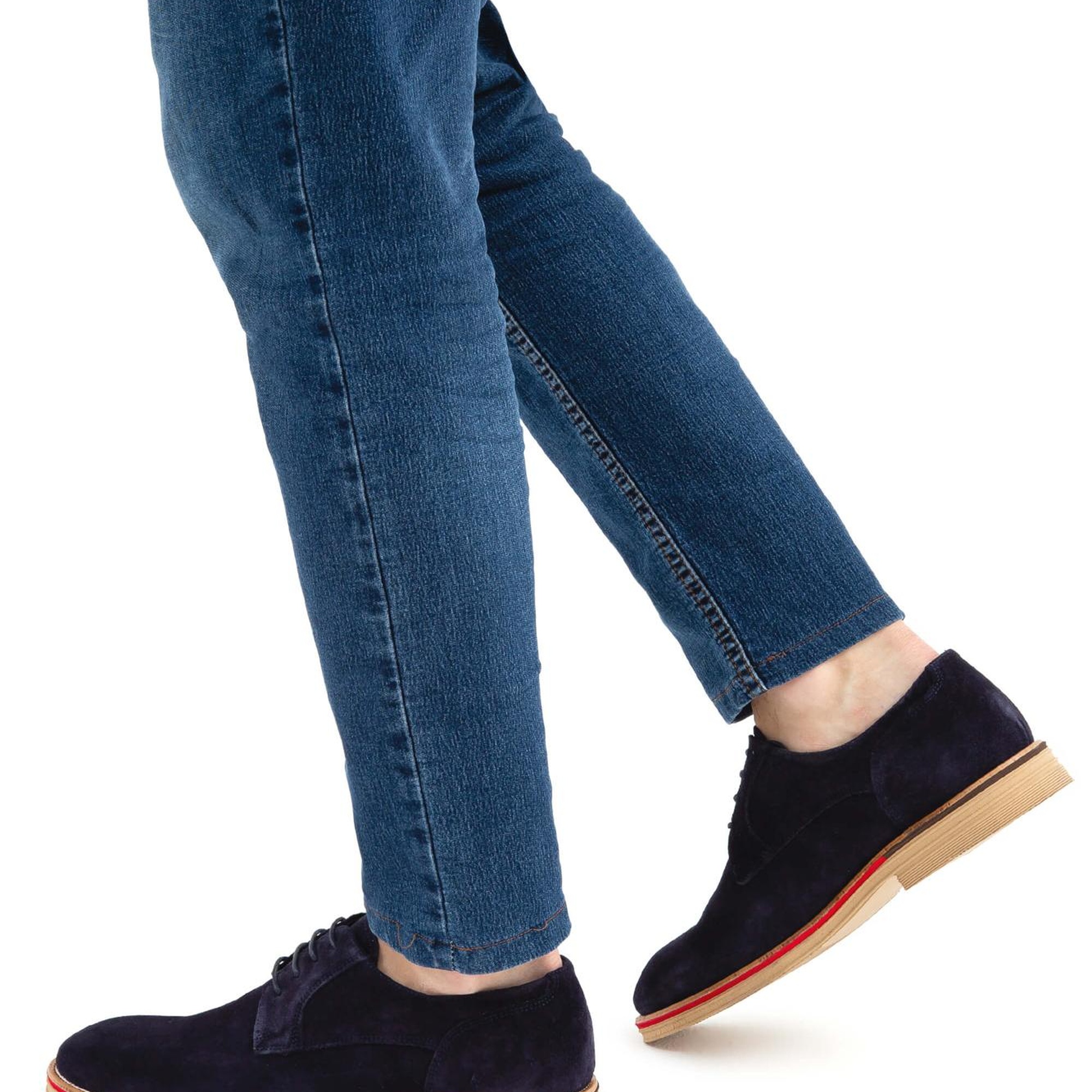 Tamer Tanca Erkek Hakiki Deri Lacivert Casual Ayakkabı