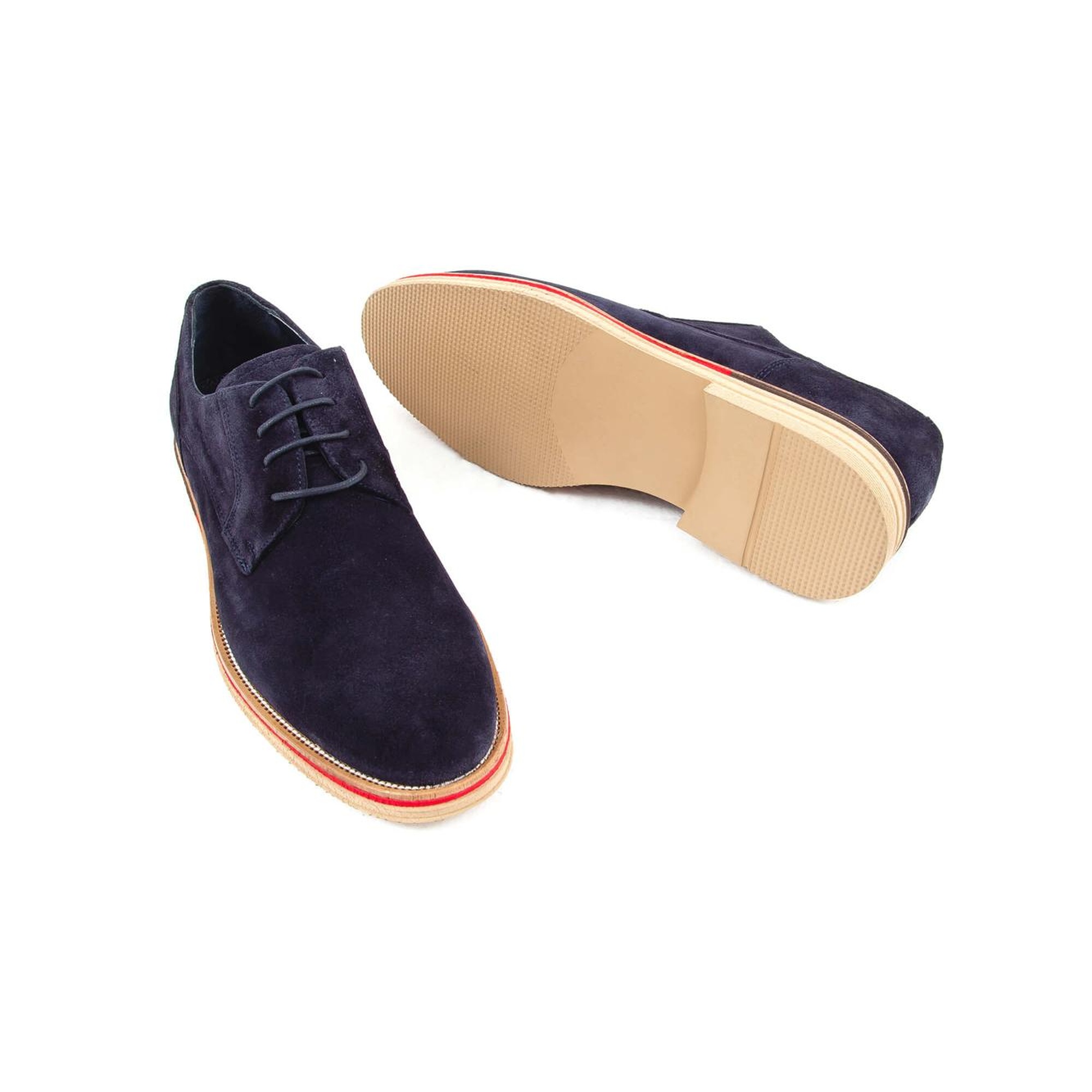 Tamer Tanca Erkek Hakiki Deri Lacivert Casual Ayakkabı