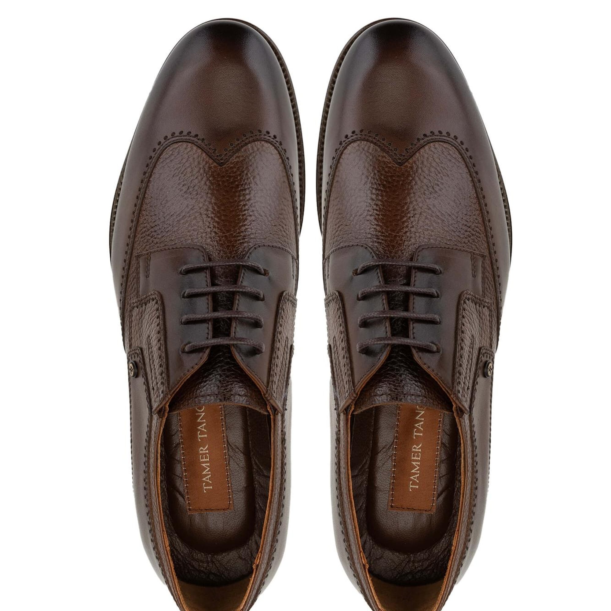 Tamer Tanca Erkek Hakiki Deri Kahverengi Günlük Ayakkabı