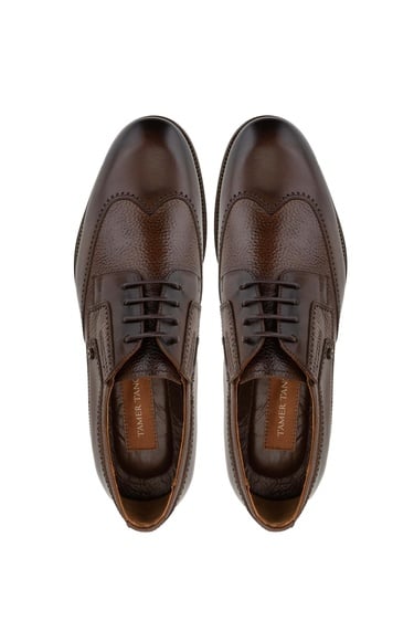  Tamer Tanca Erkek Hakiki Deri Kahverengi Günlük Ayakkabı