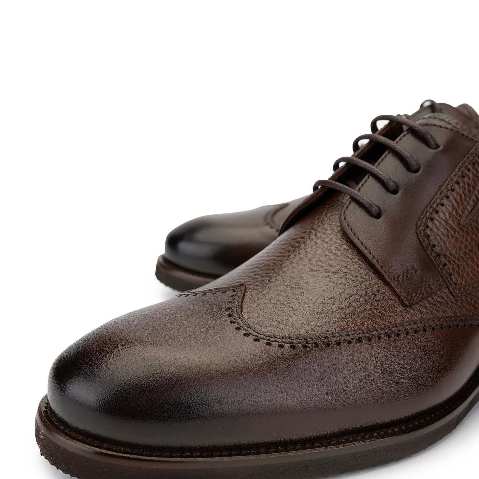 Tamer Tanca Erkek Hakiki Deri Kahverengi Günlük Ayakkabı