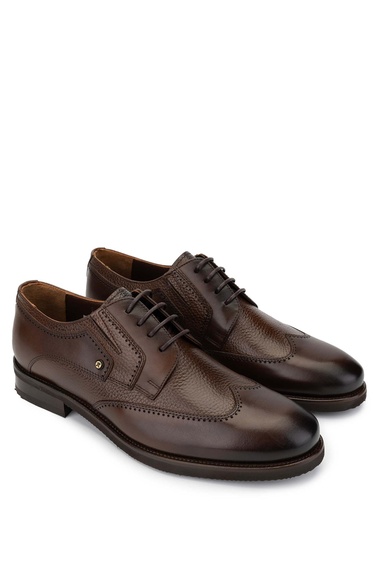  Tamer Tanca Erkek Hakiki Deri Kahverengi Günlük Ayakkabı