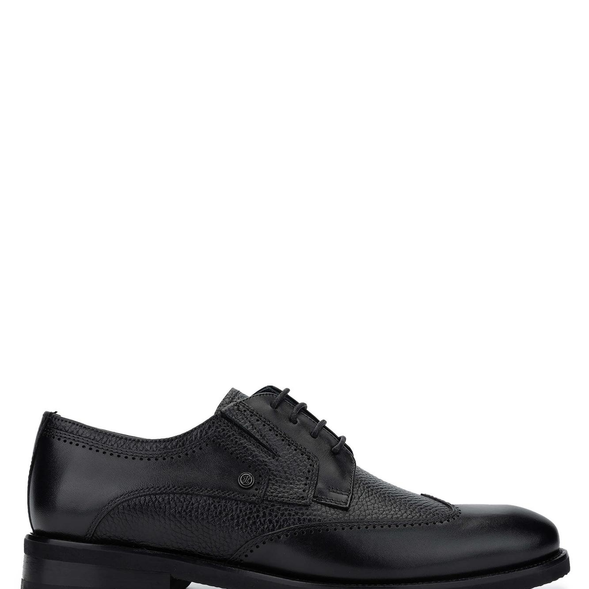 Tamer Tanca Erkek Hakiki Deri Siyah Günlük Ayakkabı