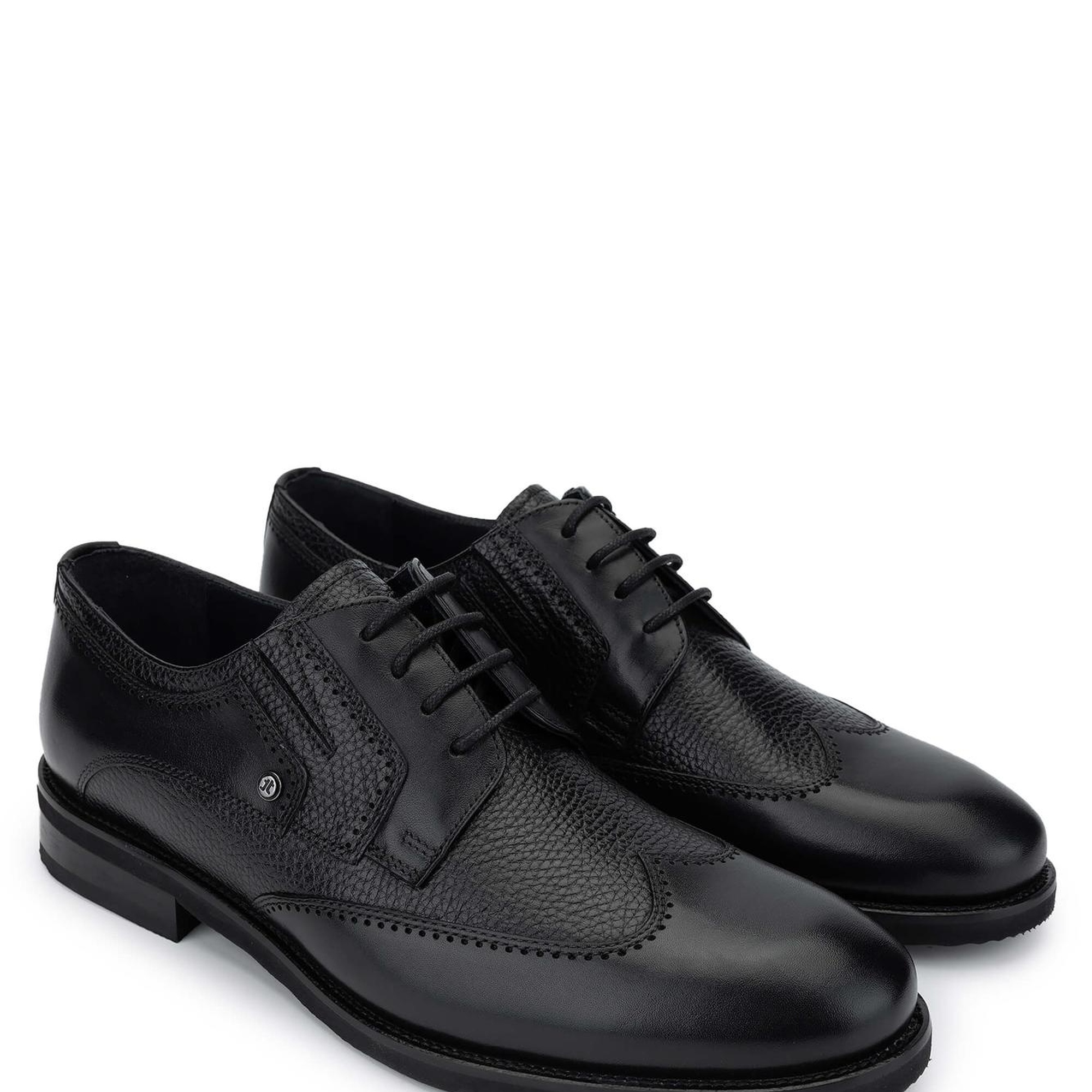 Tamer Tanca Erkek Hakiki Deri Siyah Günlük Ayakkabı