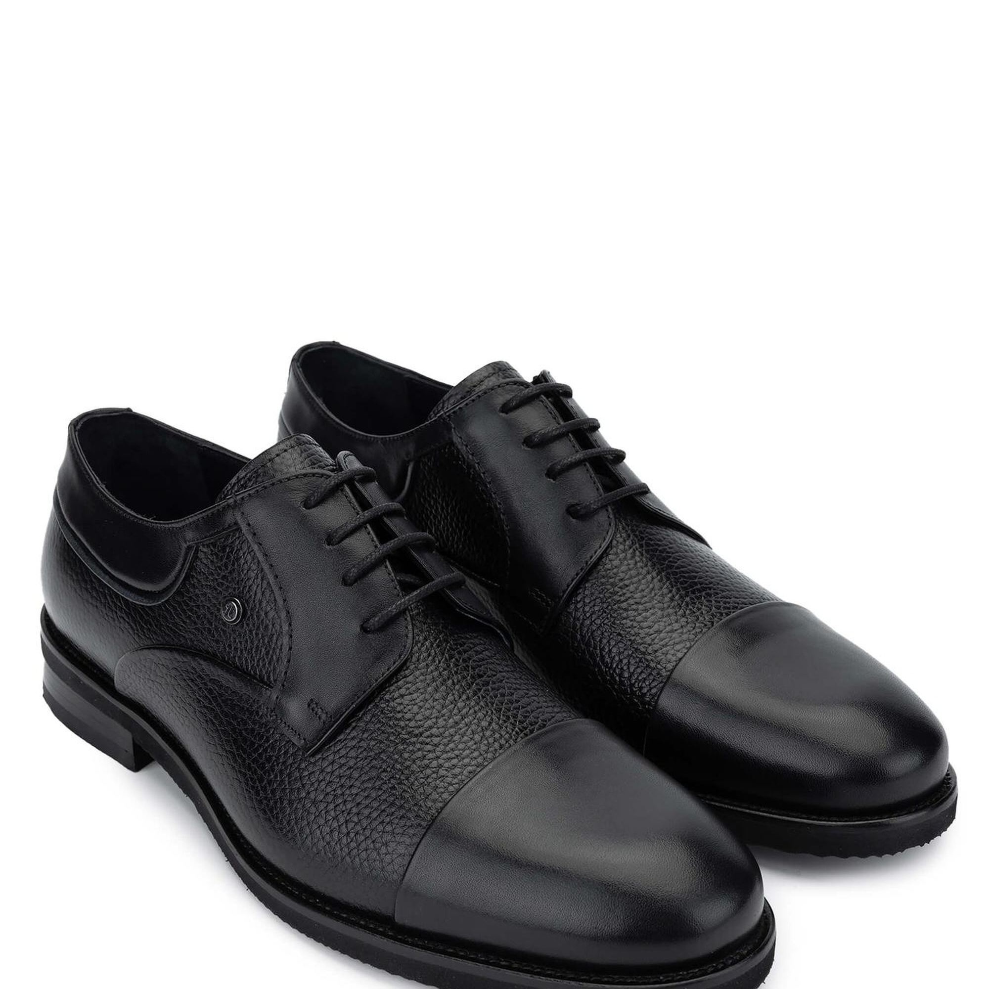 Tamer Tanca Erkek Hakiki Deri Siyah Günlük Ayakkabı