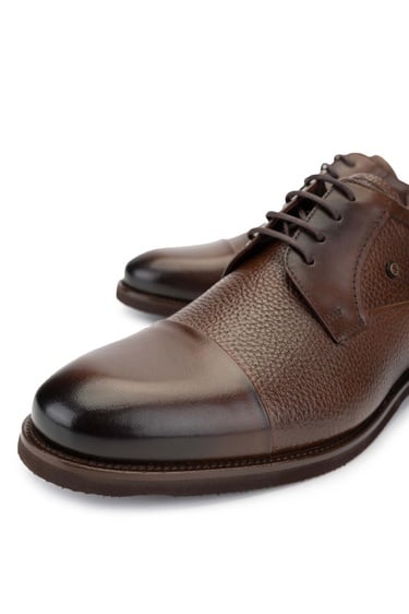  Tamer Tanca Erkek Hakiki Deri Kahverengi Günlük Ayakkabı