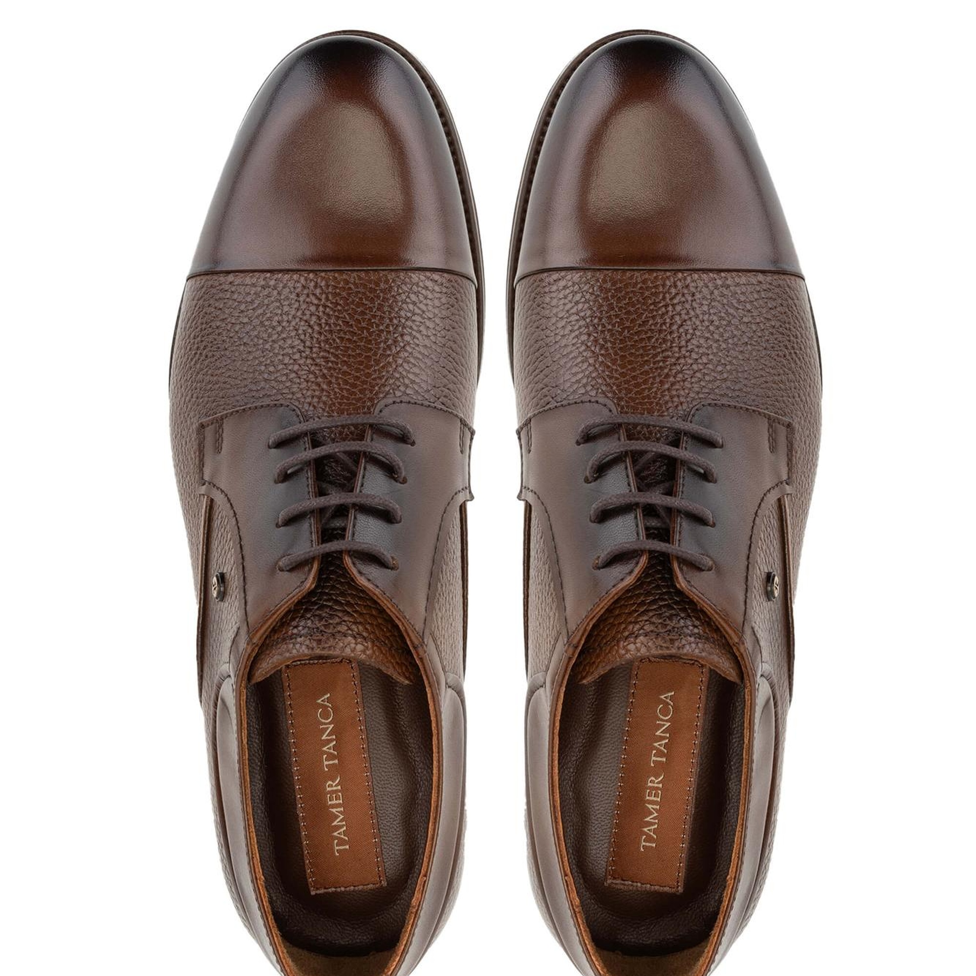 Tamer Tanca Erkek Hakiki Deri Kahverengi Günlük Ayakkabı