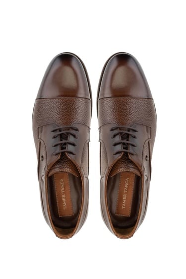  Tamer Tanca Erkek Hakiki Deri Kahverengi Günlük Ayakkabı