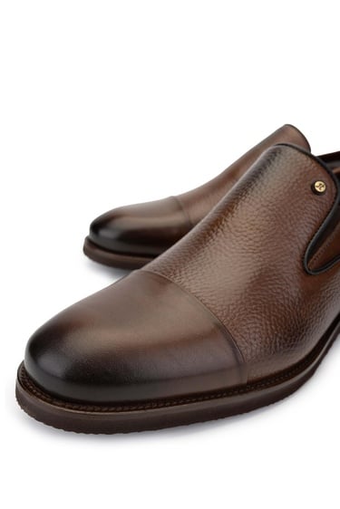  Tamer Tanca Erkek Hakiki Deri Kahverengi Günlük Ayakkabı