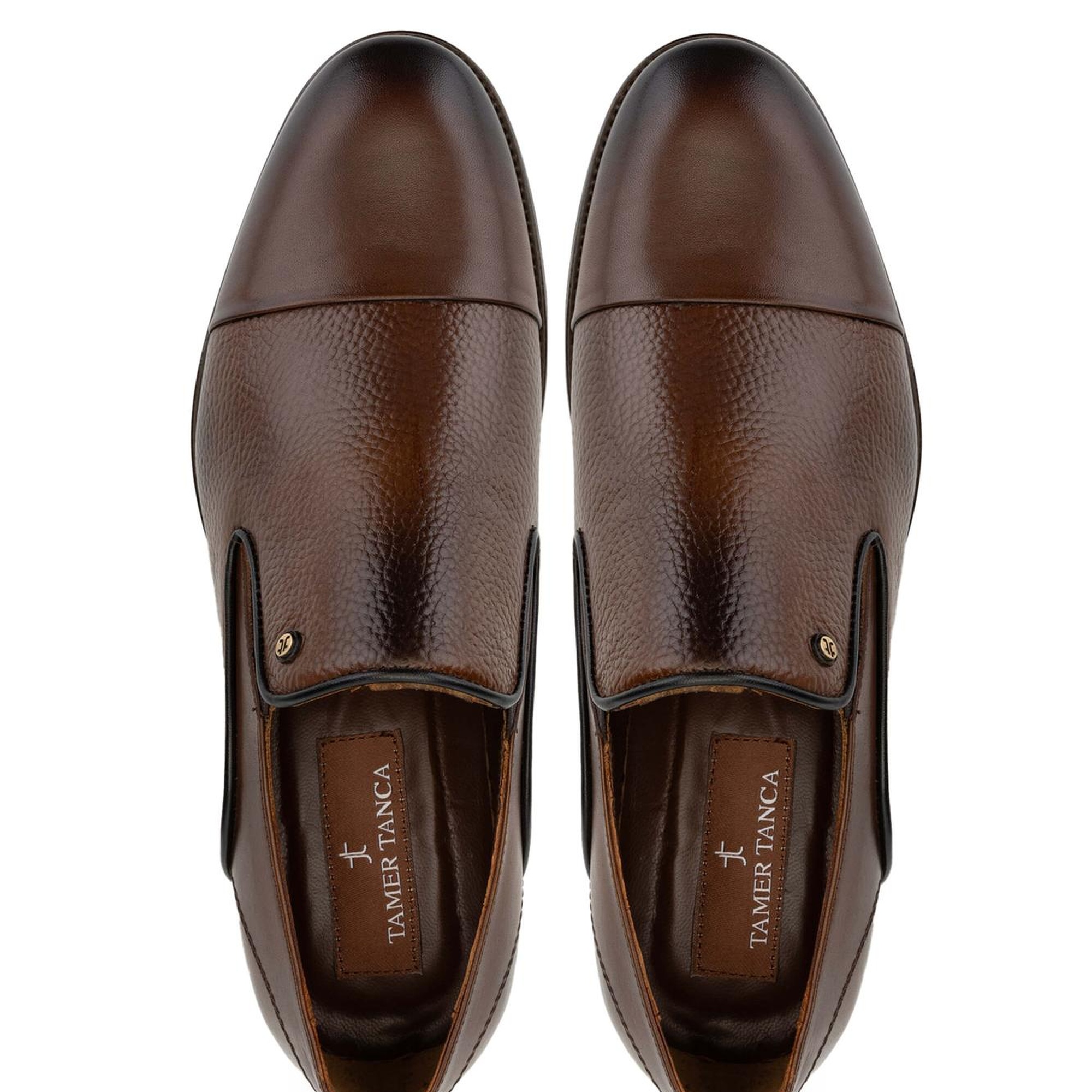 Tamer Tanca Erkek Hakiki Deri Kahverengi Günlük Ayakkabı