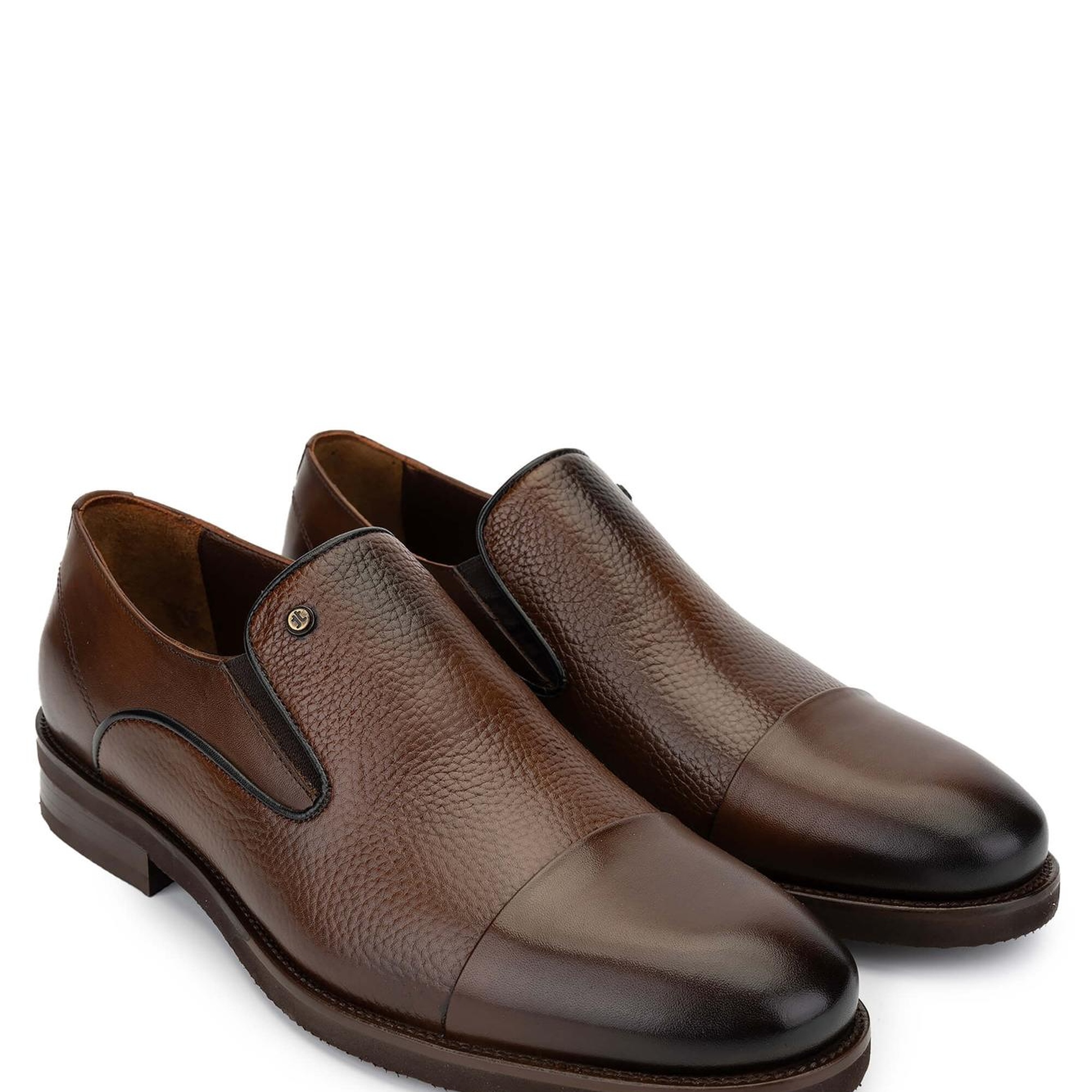 Tamer Tanca Erkek Hakiki Deri Kahverengi Günlük Ayakkabı