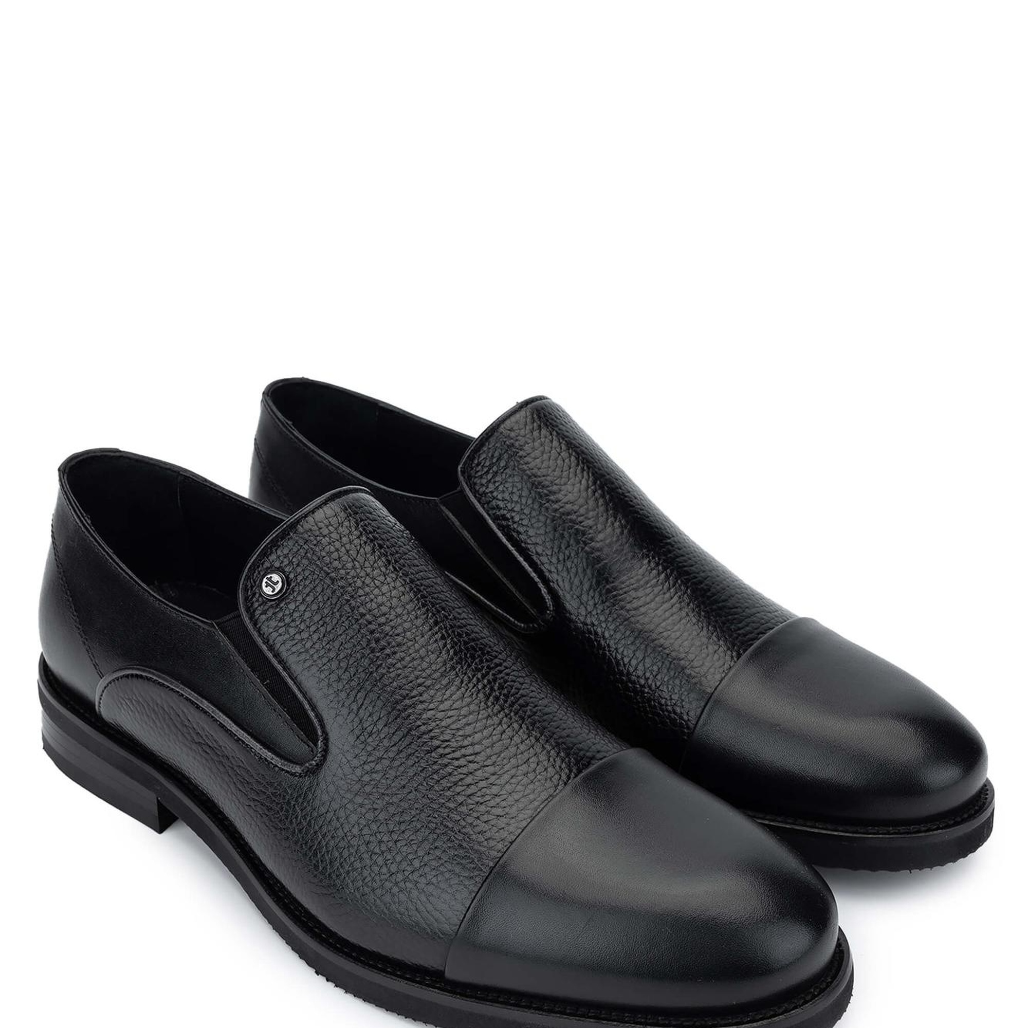 Tamer Tanca Erkek Hakiki Deri Siyah Günlük Ayakkabı