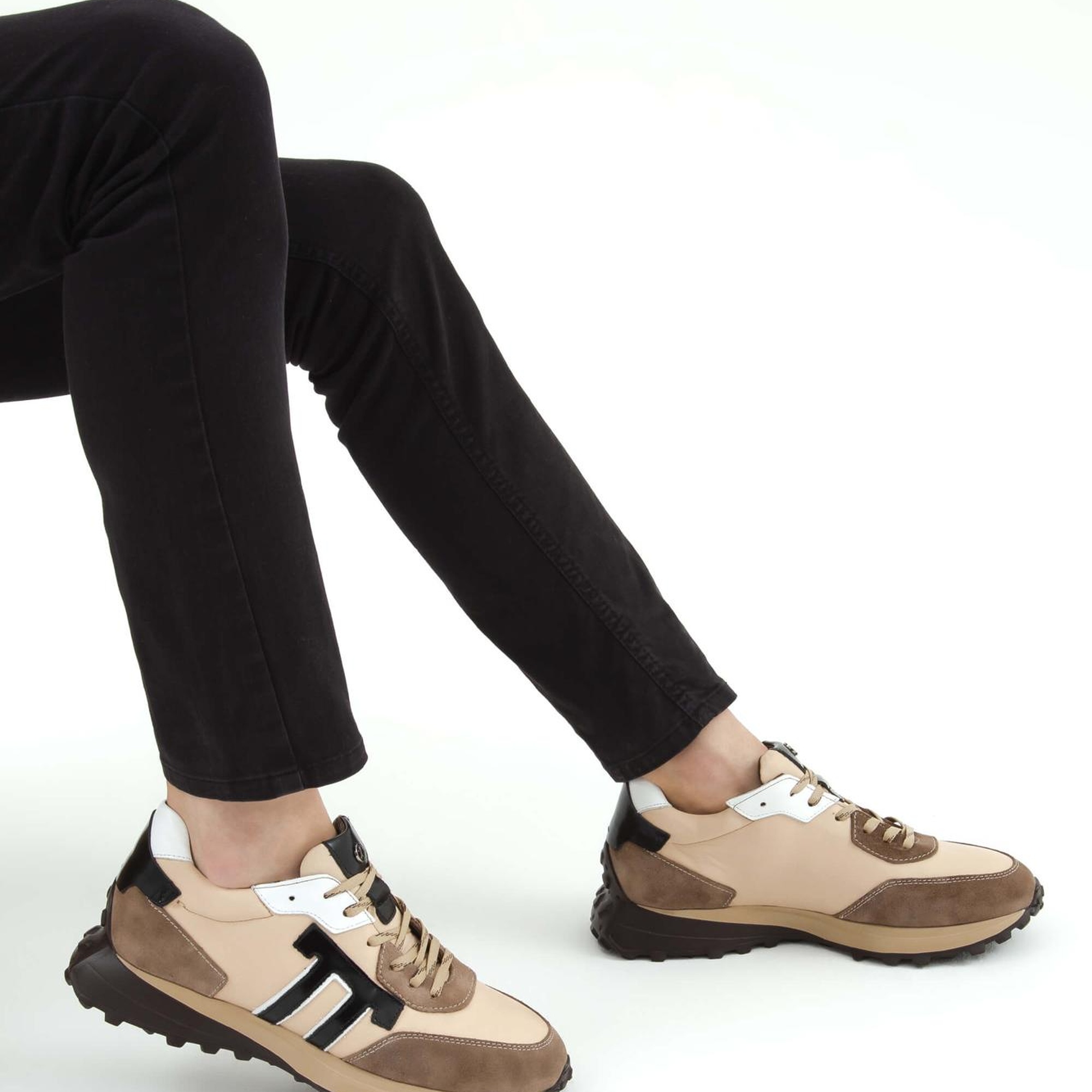 Tamer Tanca Erkek Hakiki Deri Bej Sneakers & Spor Ayakkabı