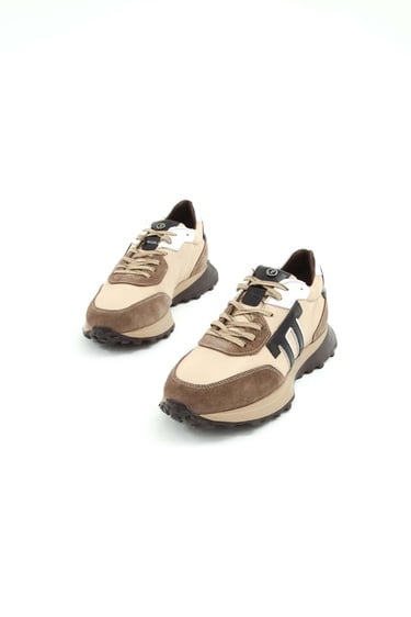  Tamer Tanca Erkek Hakiki Deri Bej Sneakers & Spor Ayakkabı
