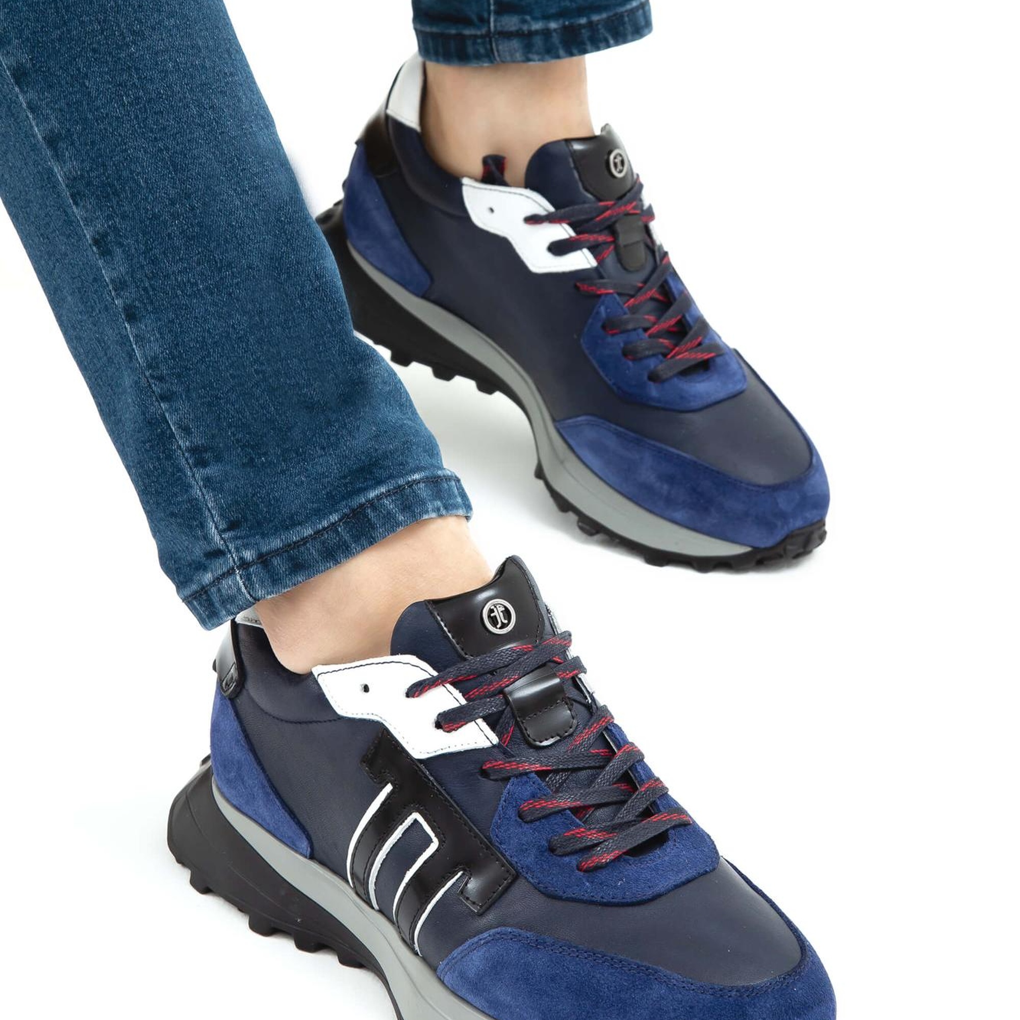 Tamer Tanca Erkek Hakiki Deri Lacivert Sneakers & Spor Ayakkabı