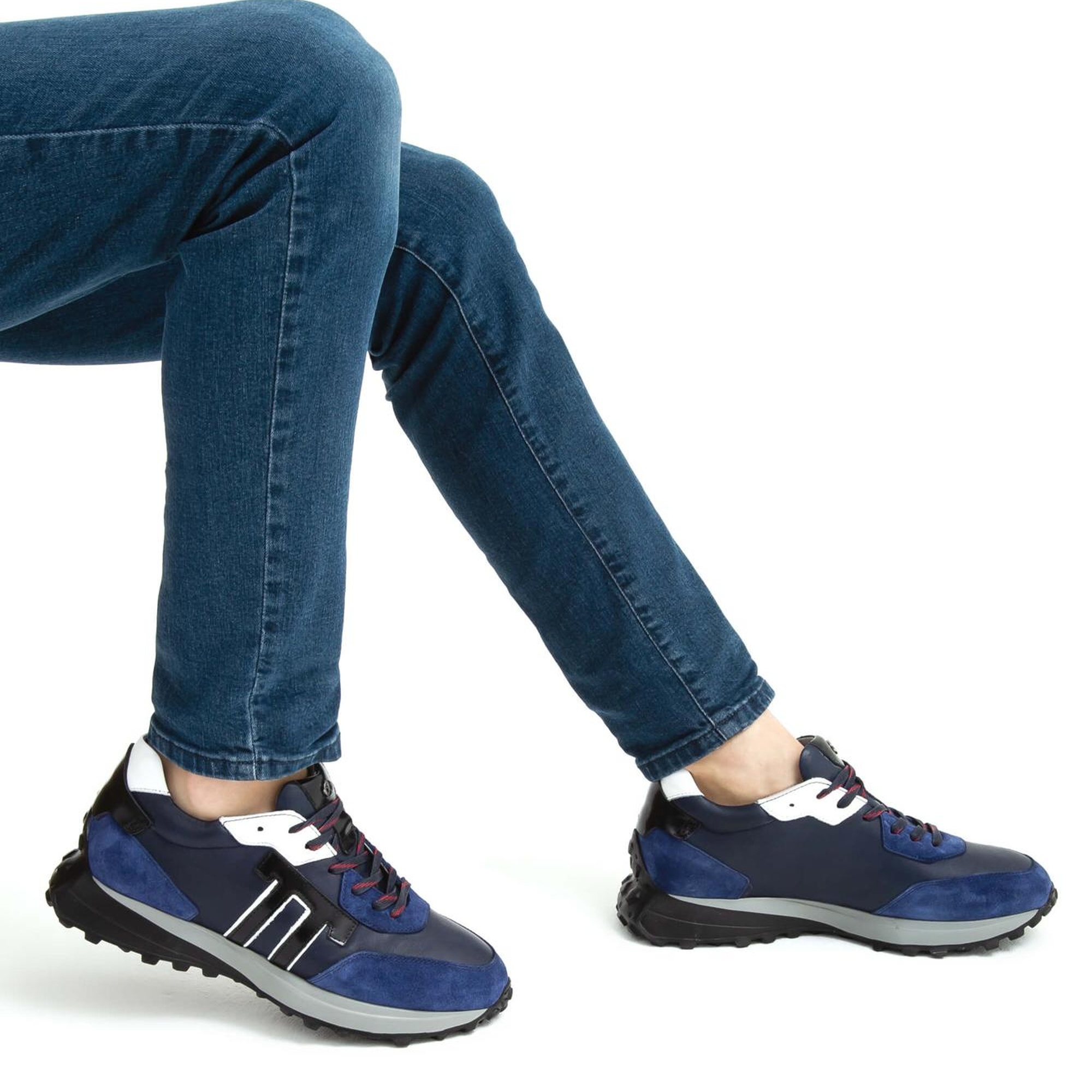 Tamer Tanca Erkek Hakiki Deri Lacivert Sneakers & Spor Ayakkabı