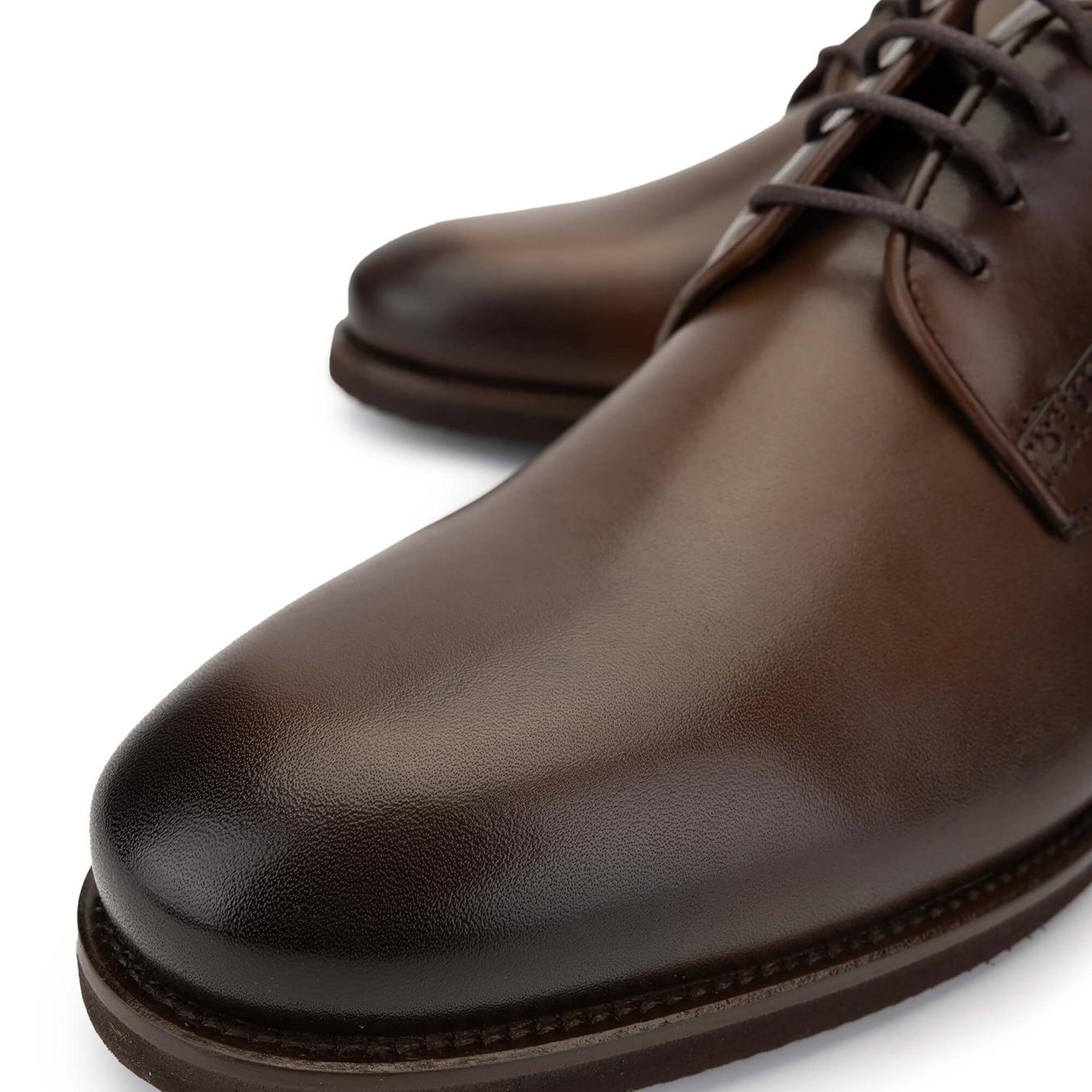 Tamer Tanca Erkek Hakiki Deri Kahverengi Günlük Ayakkabı