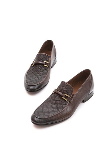  Tamer Tanca Erkek Hakiki Deri Kahverengi Makosen Ayakkabı