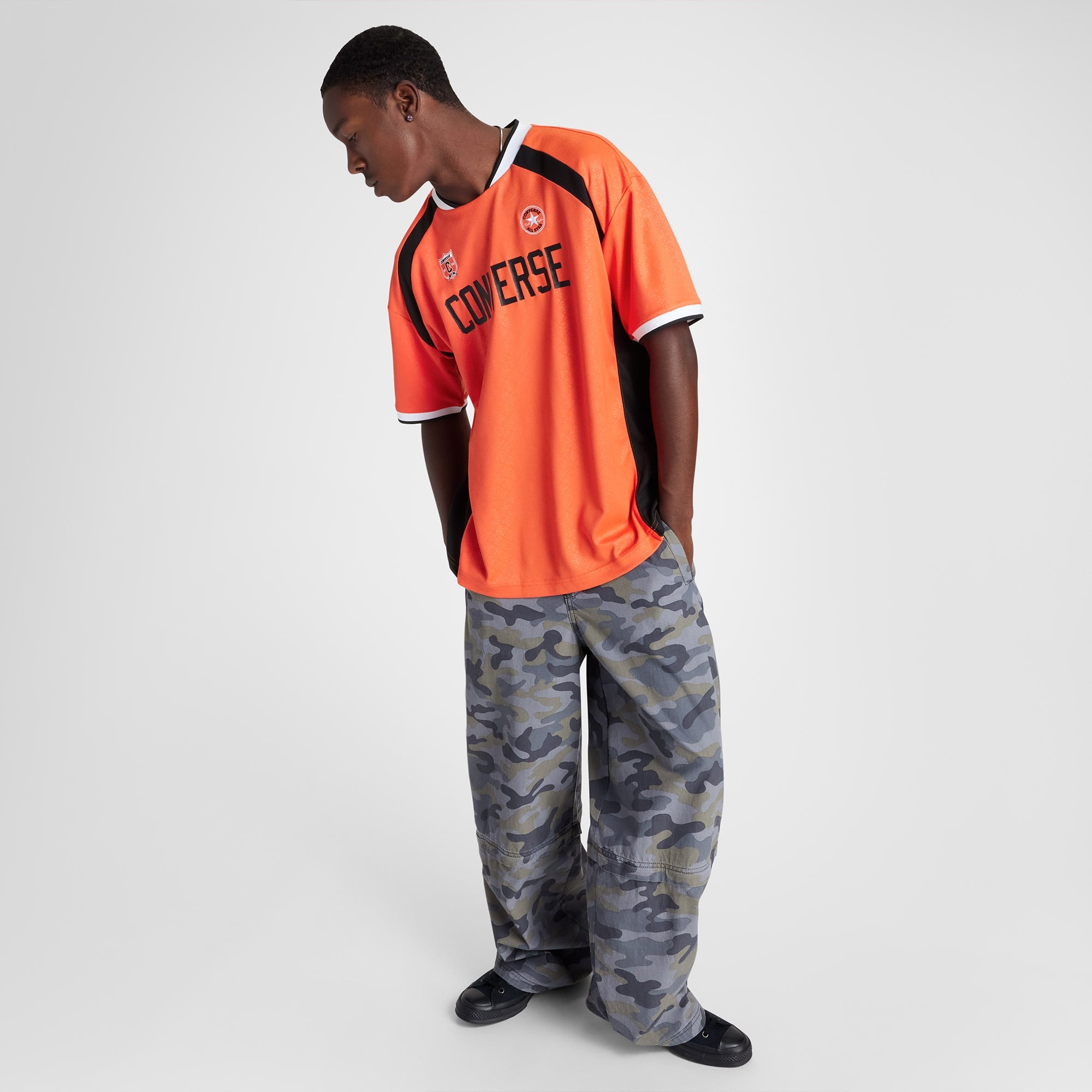 Converse Erkek Baskılı Turuncu Forma