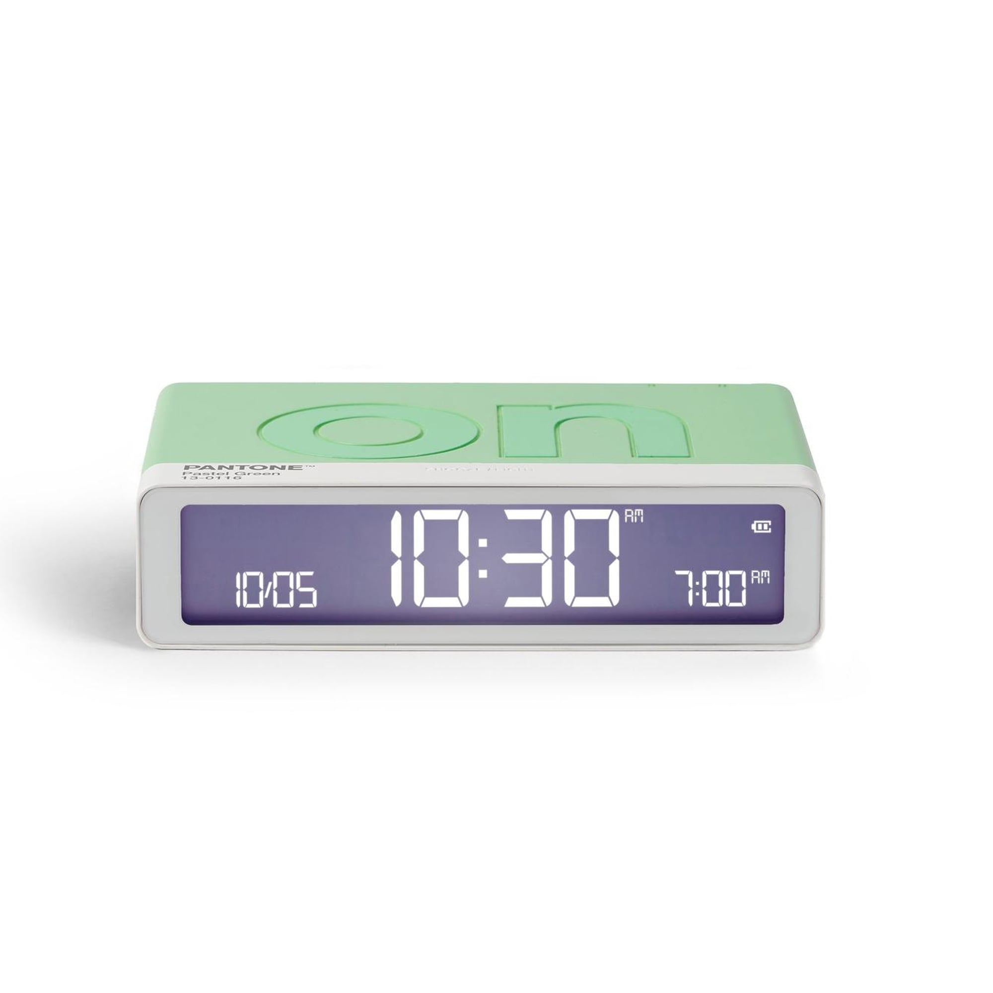 Lexon x Pantone Flip Klasik Şarj Edilebilir Alarm Saat Mint