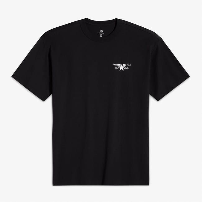  Converse Erkek Grafik Baskılı Siyah T-Shirt