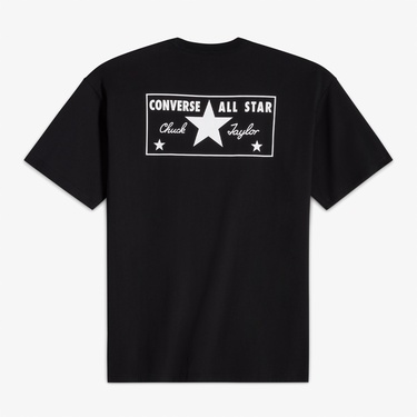  Converse Erkek Grafik Baskılı Siyah T-Shirt