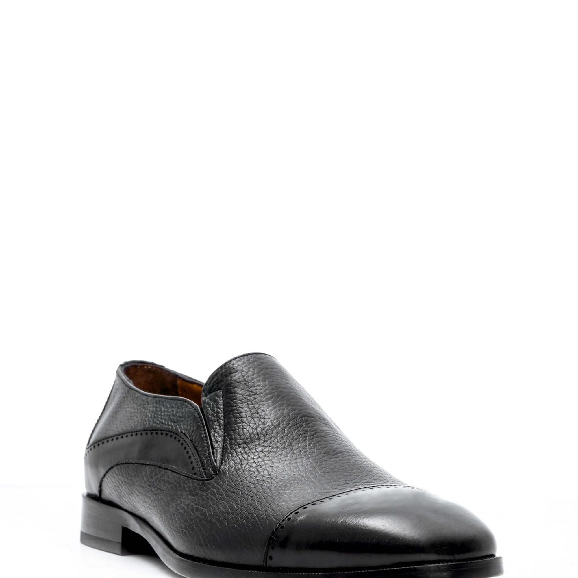 Tamer Tanca Erkek Hakiki Deri Siyah Klasik Ayakkabı