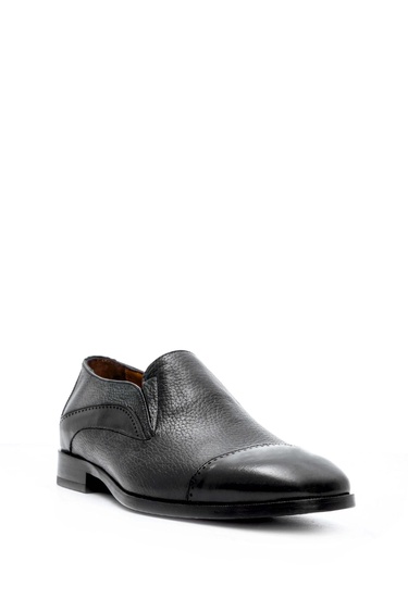  Tamer Tanca Erkek Hakiki Deri Siyah Klasik Ayakkabı