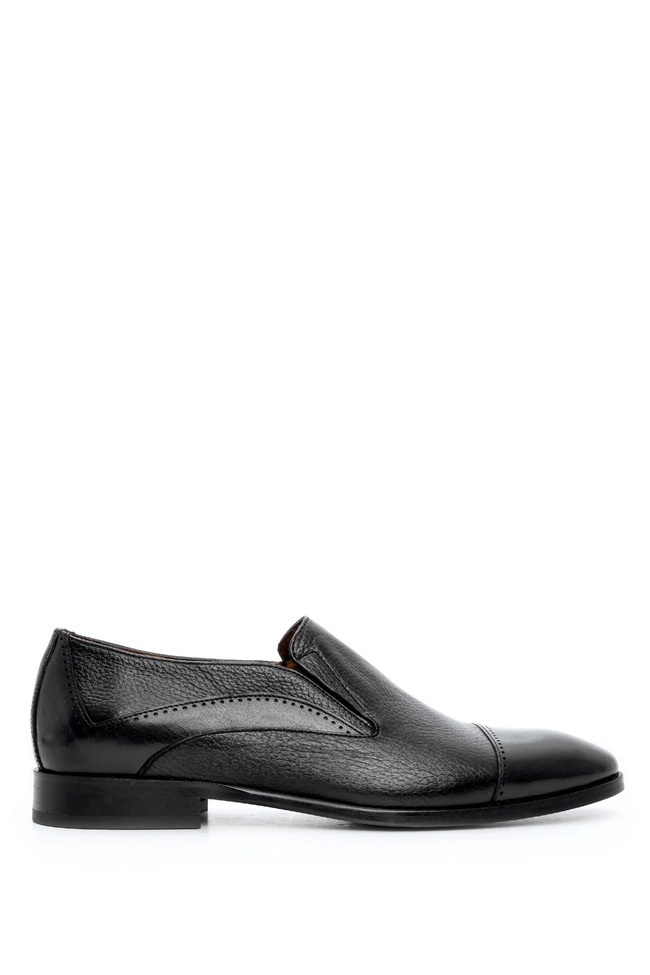  Tamer Tanca Erkek Hakiki Deri Siyah Klasik Ayakkabı