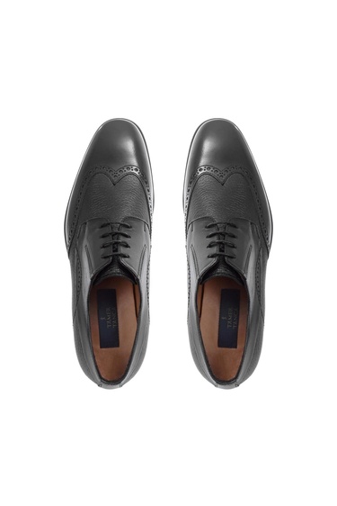  Tamer Tanca Erkek Hakiki Deri Siyah Klasik Ayakkabı