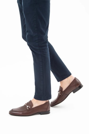  Tamer Tanca Erkek Hakiki Deri Taba Makosen Ayakkabı