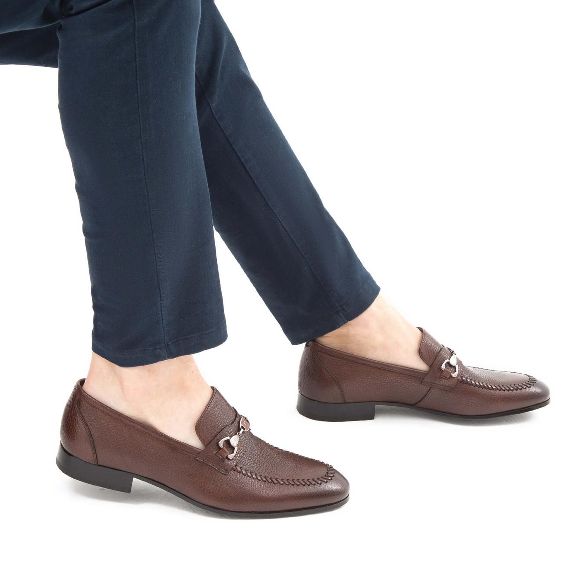 Tamer Tanca Erkek Hakiki Deri Taba Makosen Ayakkabı