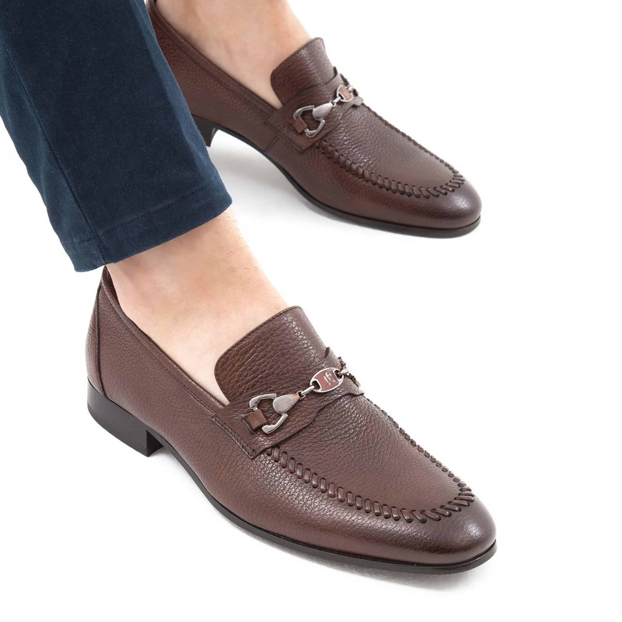 Tamer Tanca Erkek Hakiki Deri Taba Makosen Ayakkabı