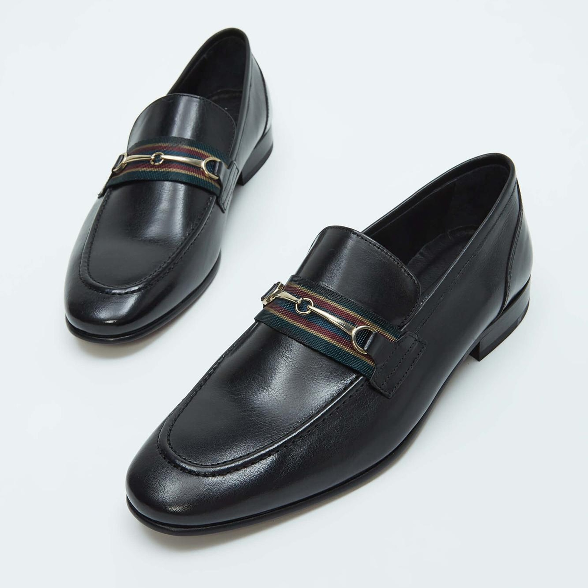 Tamer Tanca Erkek Hakiki Deri Siyah Bufalo Klasik Ayakkabı