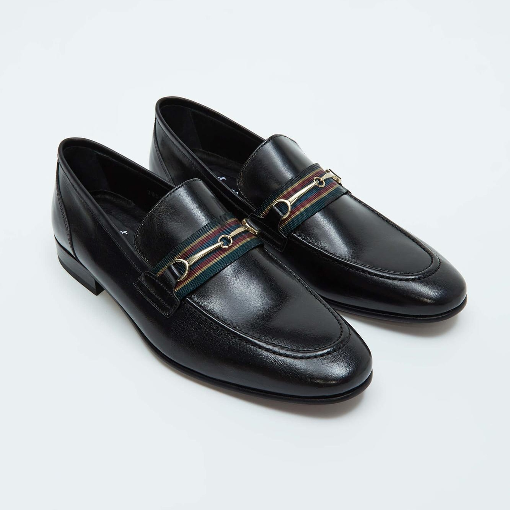 Tamer Tanca Erkek Hakiki Deri Siyah Bufalo Klasik Ayakkabı