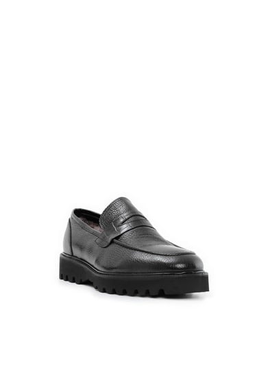  Tamer Tanca Erkek Hakiki Deri Siyah Klasik Ayakkabı