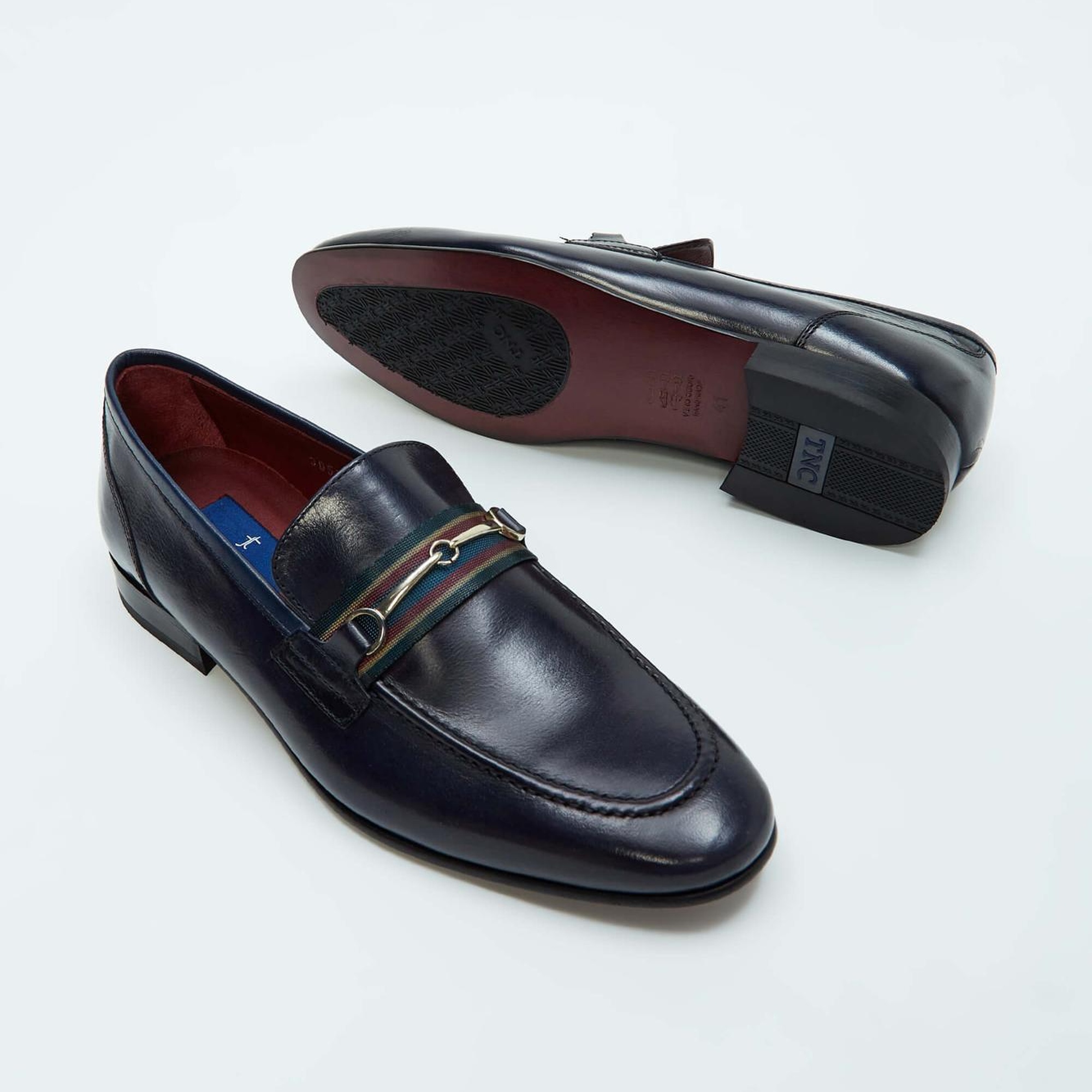 Tamer Tanca Erkek Hakiki Deri Lacivert Klasik Ayakkabı