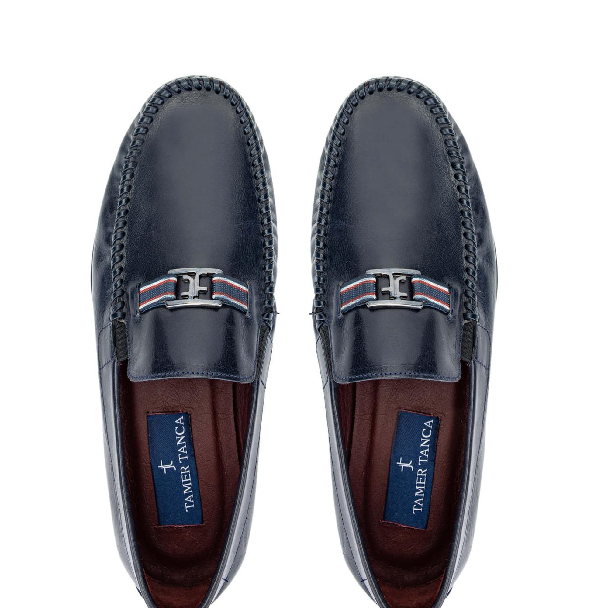 Tamer Tanca Erkek Hakiki Deri Lacivert Makosen Ayakkabı