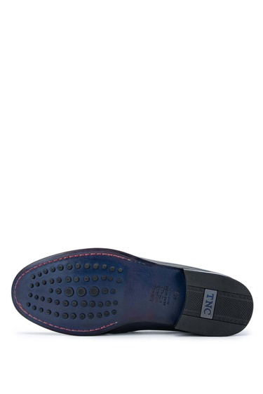  Tamer Tanca Erkek Hakiki Deri Lacivert Makosen Ayakkabı