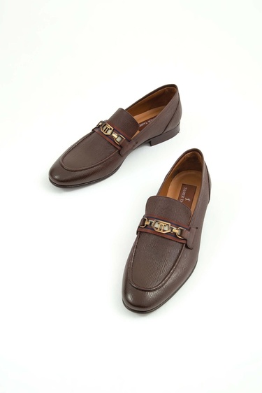  Tamer Tanca Erkek Hakiki Deri Kahverengi Klasik Ayakkabı