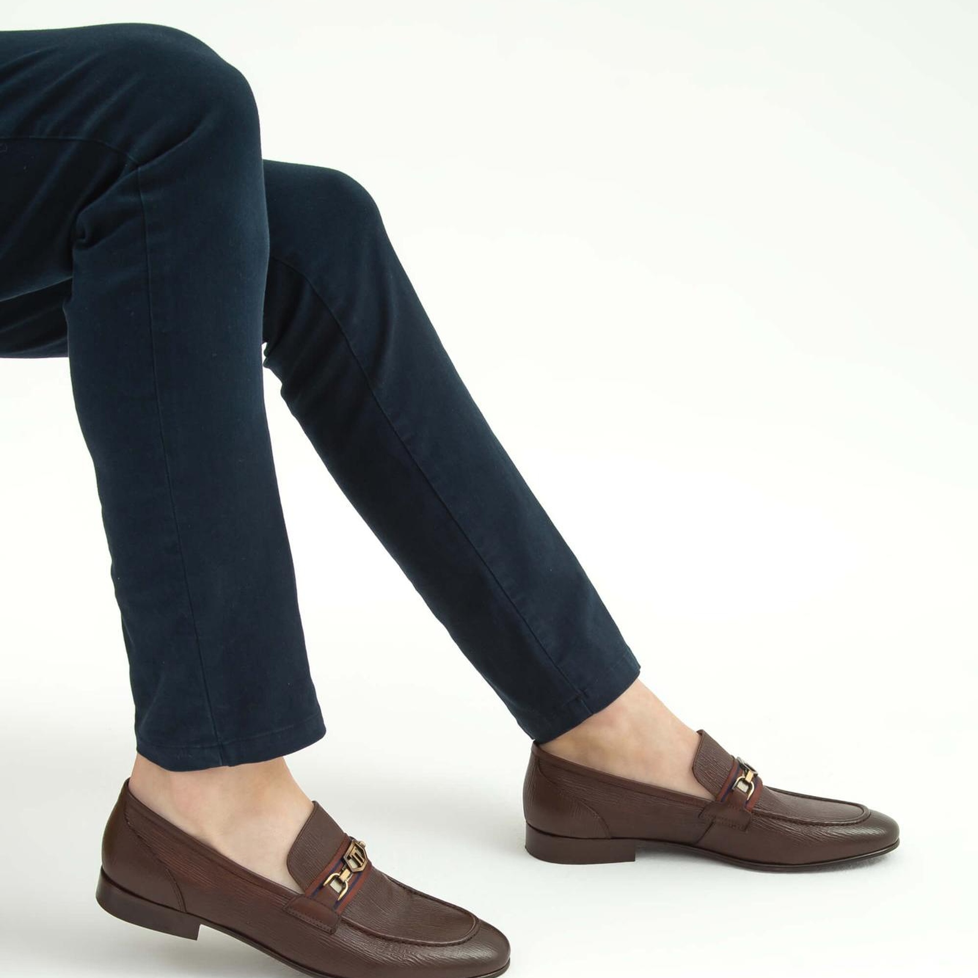 Tamer Tanca Erkek Hakiki Deri Kahverengi Klasik Ayakkabı