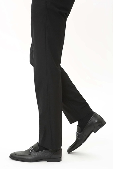  Tamer Tanca Erkek Hakiki Deri Siyah Klasik Ayakkabı