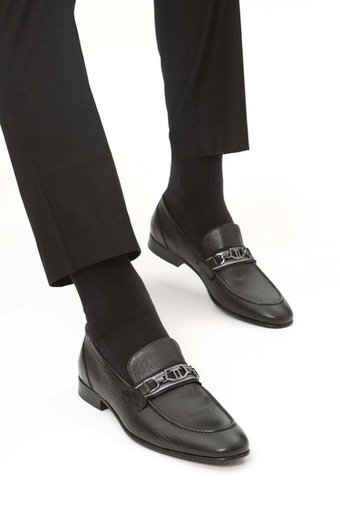  Tamer Tanca Erkek Hakiki Deri Siyah Klasik Ayakkabı