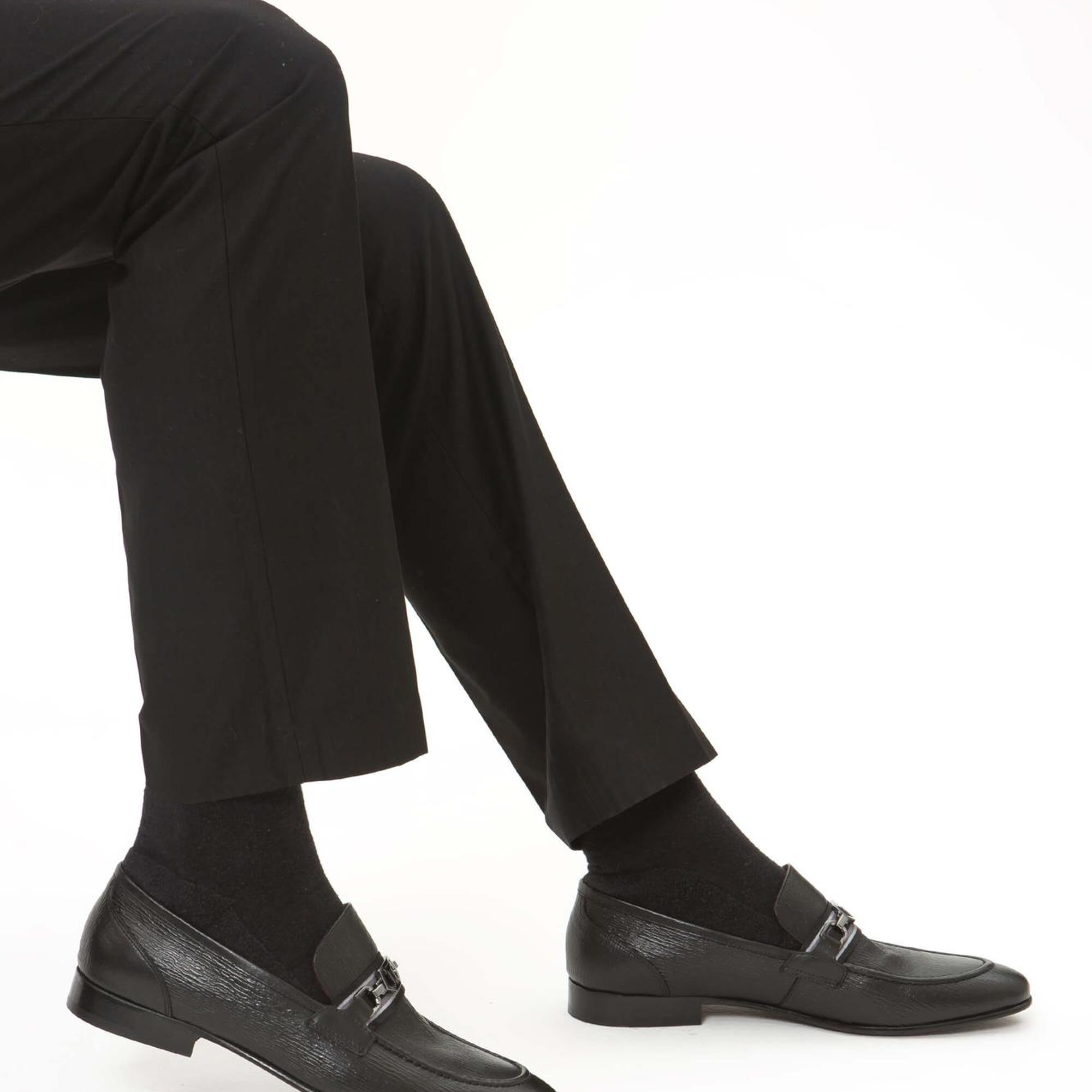 Tamer Tanca Erkek Hakiki Deri Siyah Klasik Ayakkabı