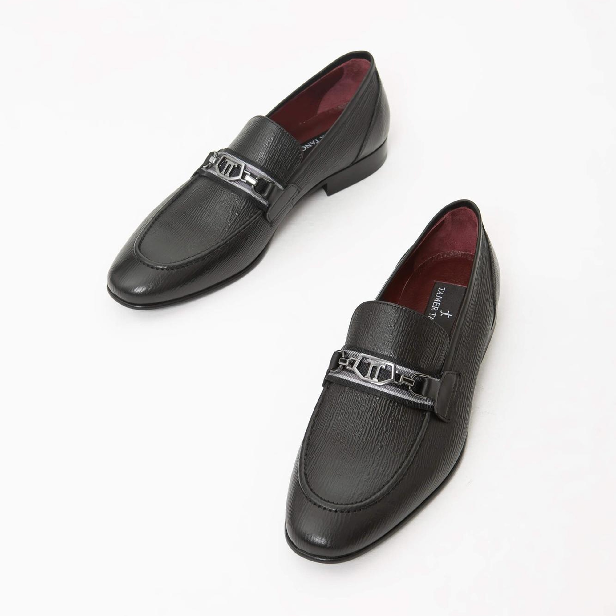 Tamer Tanca Erkek Hakiki Deri Siyah Klasik Ayakkabı